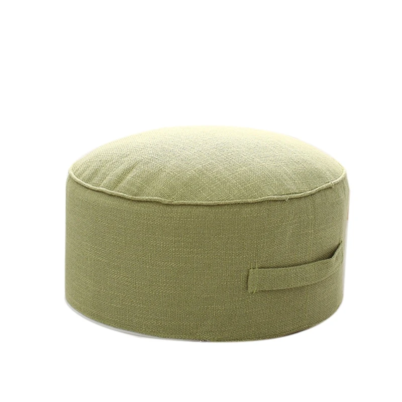 Топ!- дизайн, круглая высокопрочная губчатое сиденье Подушка Татами Подушка медитационная Йога круглый коврик подушки стула - Цвет: Light Green