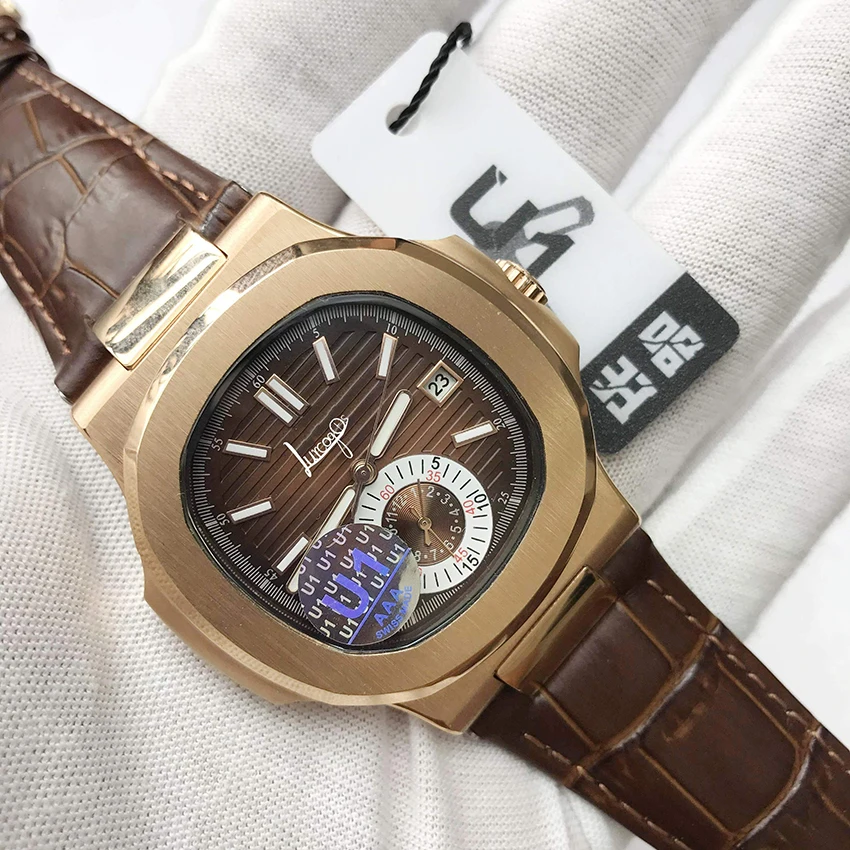 

u1 factory Patek- Philippe- New Luxury Men Automatic Mechanical Watches Drive Ceramic Bezel Crystal Sapphire Sport AAA Watch