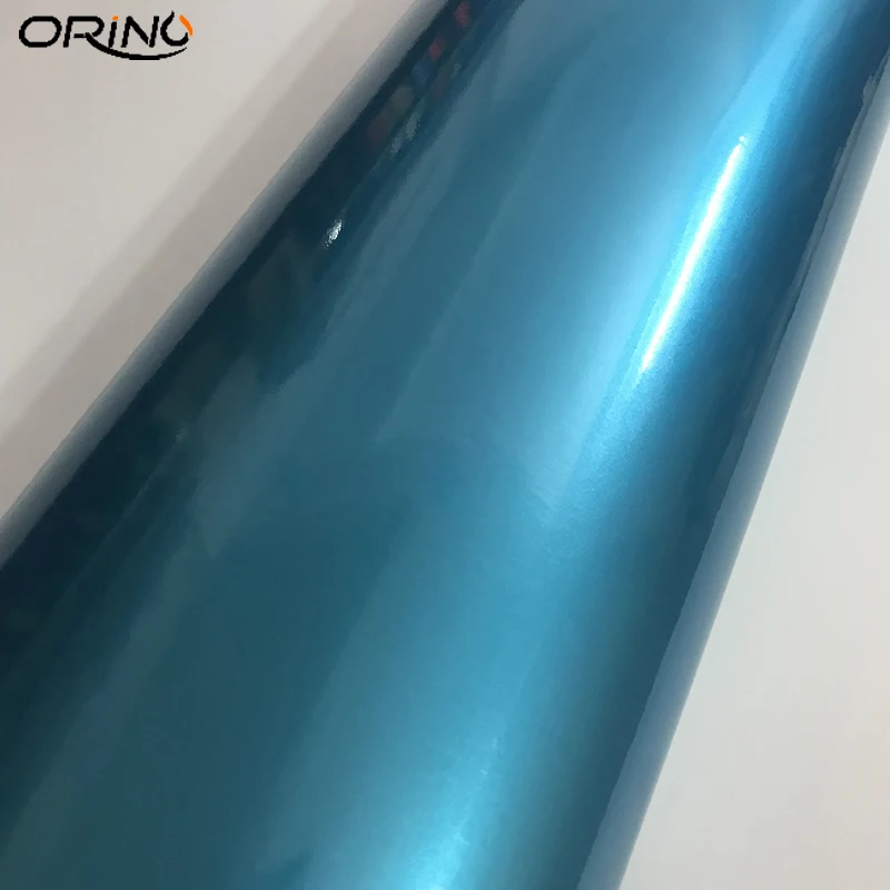 Gloss Metallic Blue Vinyl Film Wrap-2