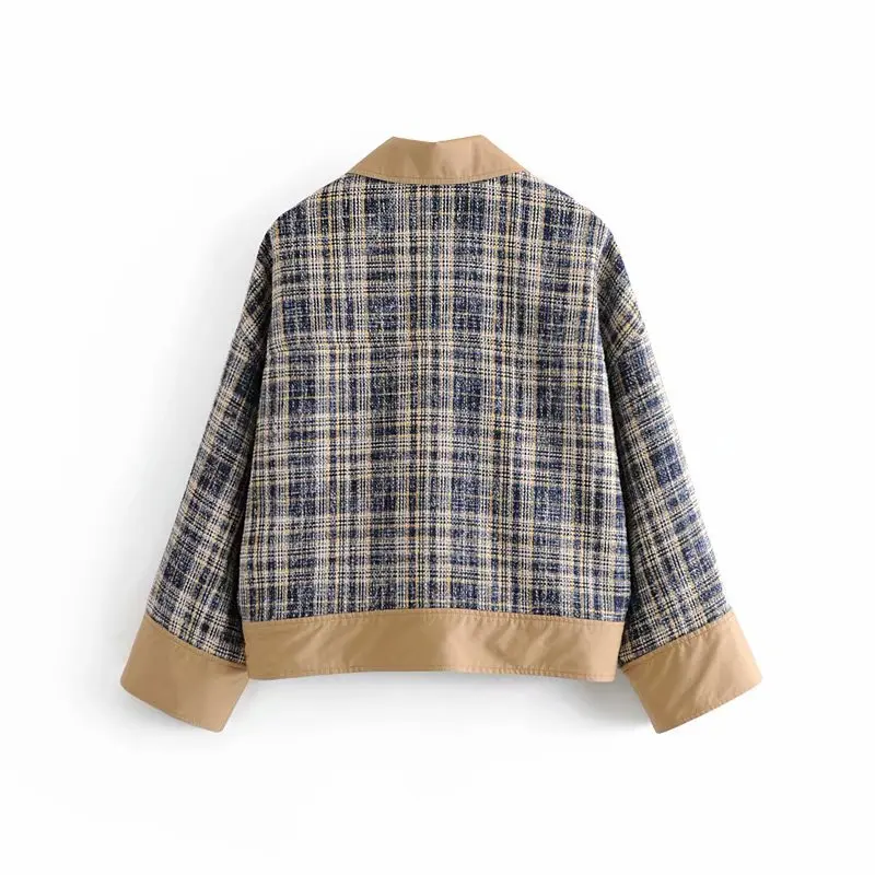 

2019 Spring And Autumn New Style Soft Joint Graceful Coat Women's Short Fold-down Collar Loose-Fit Jacket
