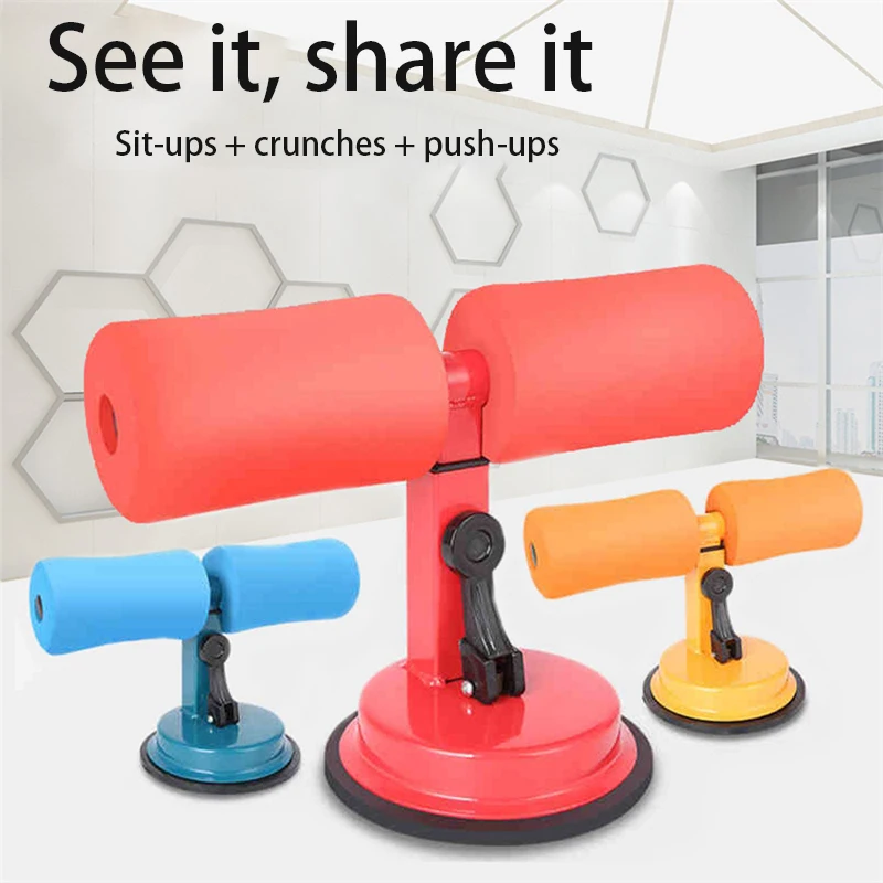 

Fitness Suction Cup Sit-Up Cushion Sit Up Stand Bars Abdominal Core Strength Muscle Training Home Gym Body Shaping Building Bar