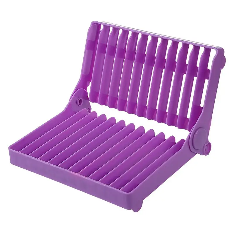 purple dish rack