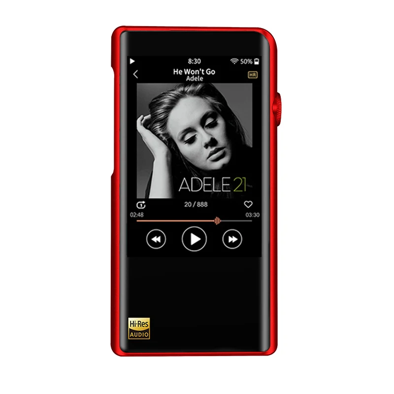Shanling M5s Bluetooth Портативный Hi-Res музыкальный плеер MP3 2* AK4493EQ 2,5 мм сбалансированный выход Поддержка LDAC/Qualcomm aptX/AAC WiFi - Цвет: M5s red
