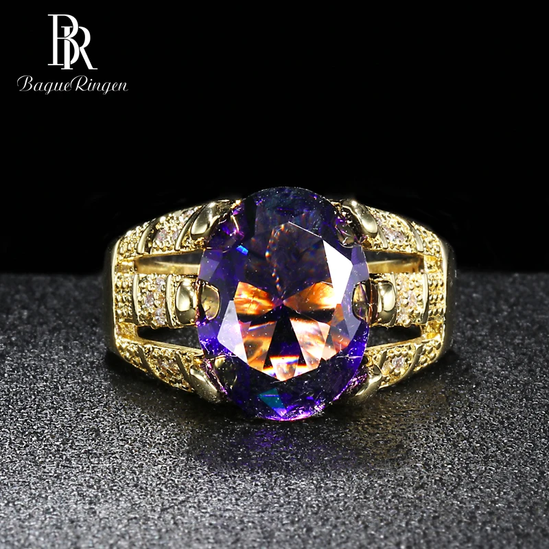 Bague Ringen, серебро 925, ювелирные изделия, голубое фиолетовое кольцо с камнями для женщин, аметист, сапфир, циркон, роскошный дизайн, вечерние