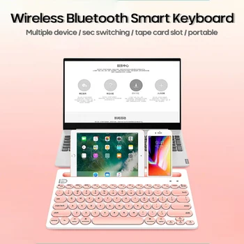 

Portable Mini Wireless Keyboard Bluetooth Keyboard For Ipad Phone Tablet Rubber Keycaps Keyboard For Android Ios Windows