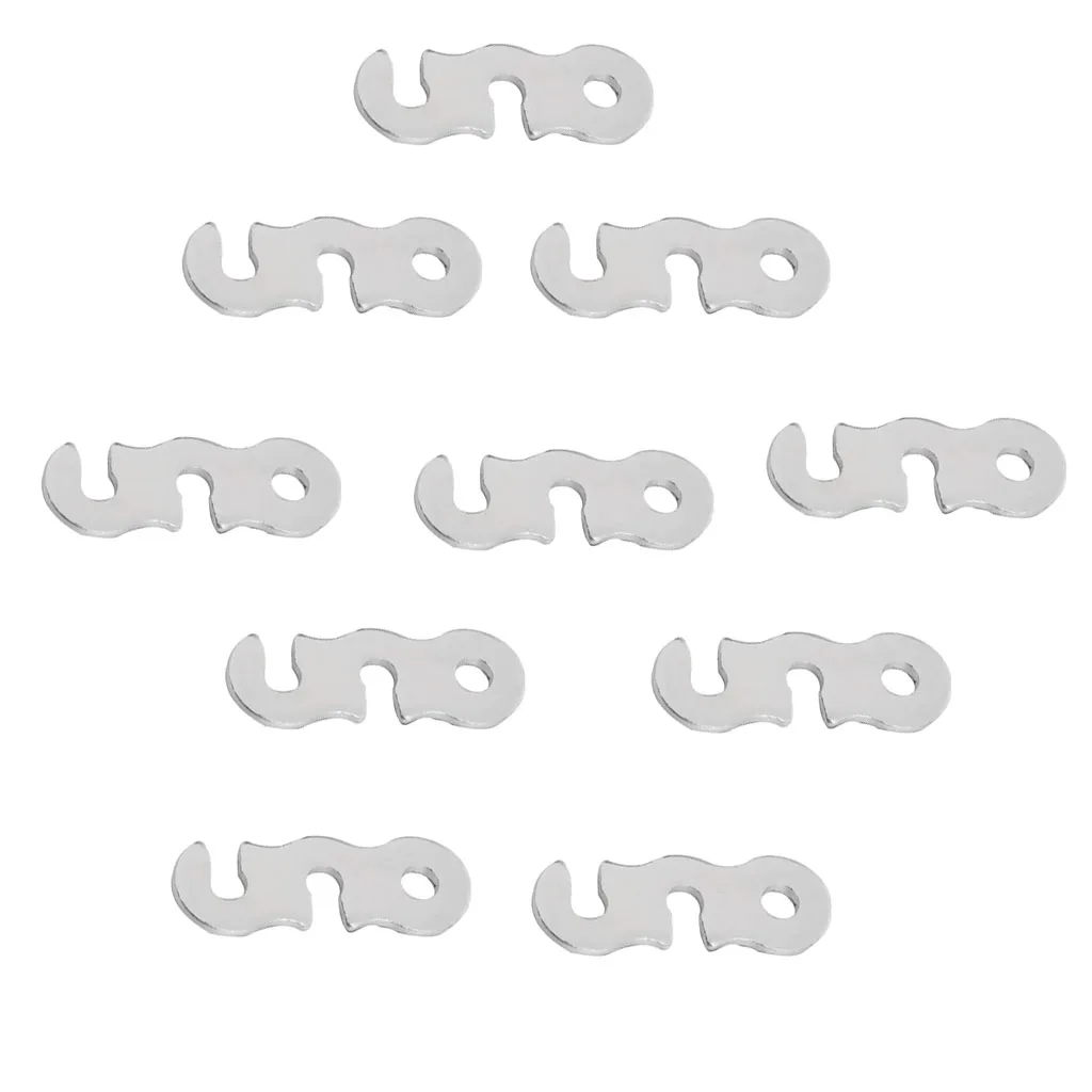 10x Silver Aluminum Tent Awning Guyline Runner Lock Rope Tightener Tensioner 10x Silver Aluminum Tent Awning Guyline Runner Lock Rope Tightener Tensioner
