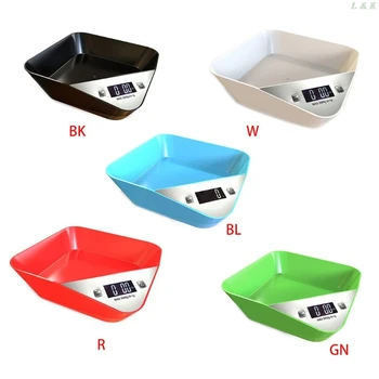 

Kitchen Food Scale Cat Dog Measurement Weight Accuracy Range 1g-5kg LCD Display