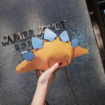 

Cartoon Sabertooth Dragon Bag Girls Lovely Cute Dinosaur Shape Crossbody Messenger Shoulder Bag Special Desgin Dropship New