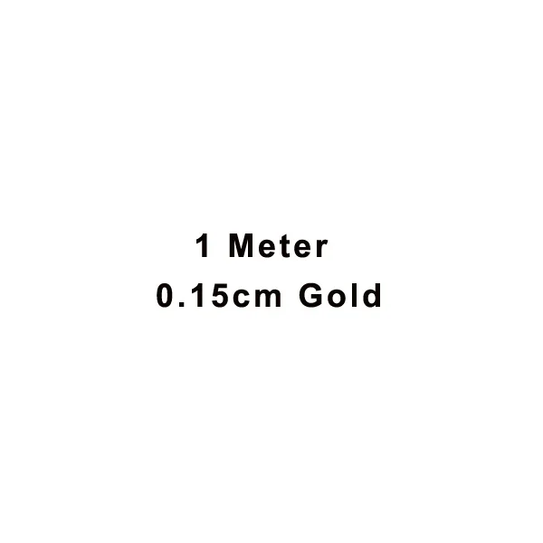 015 gold 1 м Новое поступление медные цепи 0,15/0,1 см серьги линии уха DIY ручной работы ювелирных изделий Аксессуары - Цвет: 015 gold