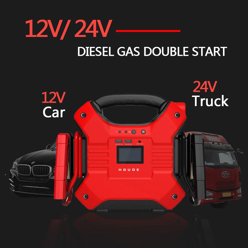 Car Jump Starter 35000mAh 12V/24V Auto Starting Device Portable Emergency Power Bank Car Turck Booster Accessories Auto portable jump starter