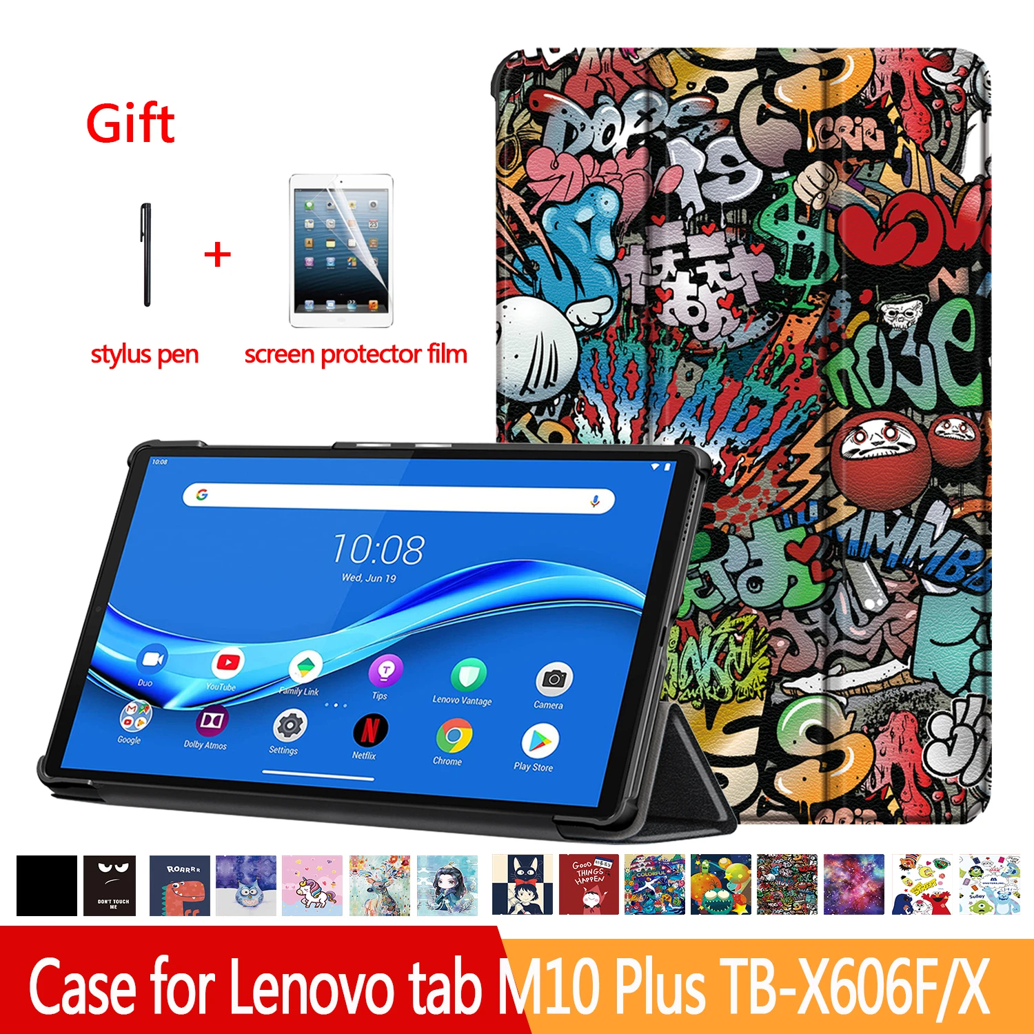 

Magnetic Case For Lenovo Tab M10 Plus FHD TB-X606F TB-X605F TB-X505F tablet Cover case