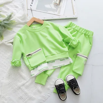 

DFXD Casual Toddler Tracksuit Boy Clothing Sets Children Clothes Long Sleeve T-shirt+Pants 2 Pcs Boys Outfits Sport Suits 2-7T