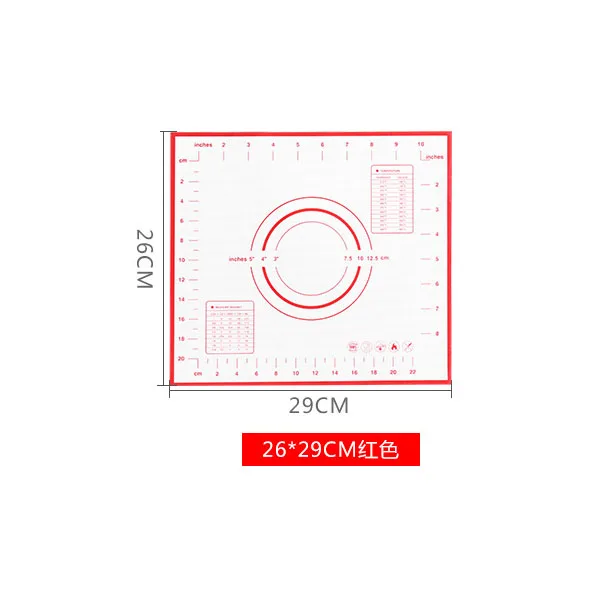 Силиконовые коврики для выпечки лист тесто для пиццы антипригарный держатель для кондитерских изделий Кухонные гаджеты Инструменты для приготовления пищи посуда Аксессуары для выпечки - Цвет: RED - 1