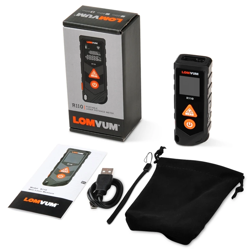 LOMVUM Laser Tape Wheel Measurement Design Digital Distance Meter Curved Distance Measuring USB Charging Handheld Rangefinder LOMVUM Laser Tape Wheel Measurement Design Digital Distance Meter Curved Distance Measuring USB Charging Handheld Rangefinder