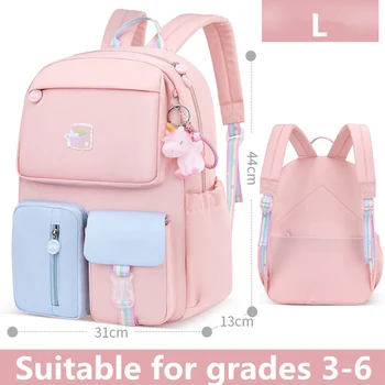 Korean fashion rainbow shoulder strap school bag for teenagers girls Children's waterproof backpacks kids schoolbags mochilas 3