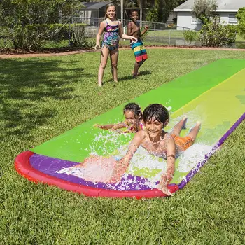 

Watersports Giant Backyard Waterslide Children's Water Skiing Summer Water Toys Outdoor Grass Water Spray Slip Surfboard Garden
