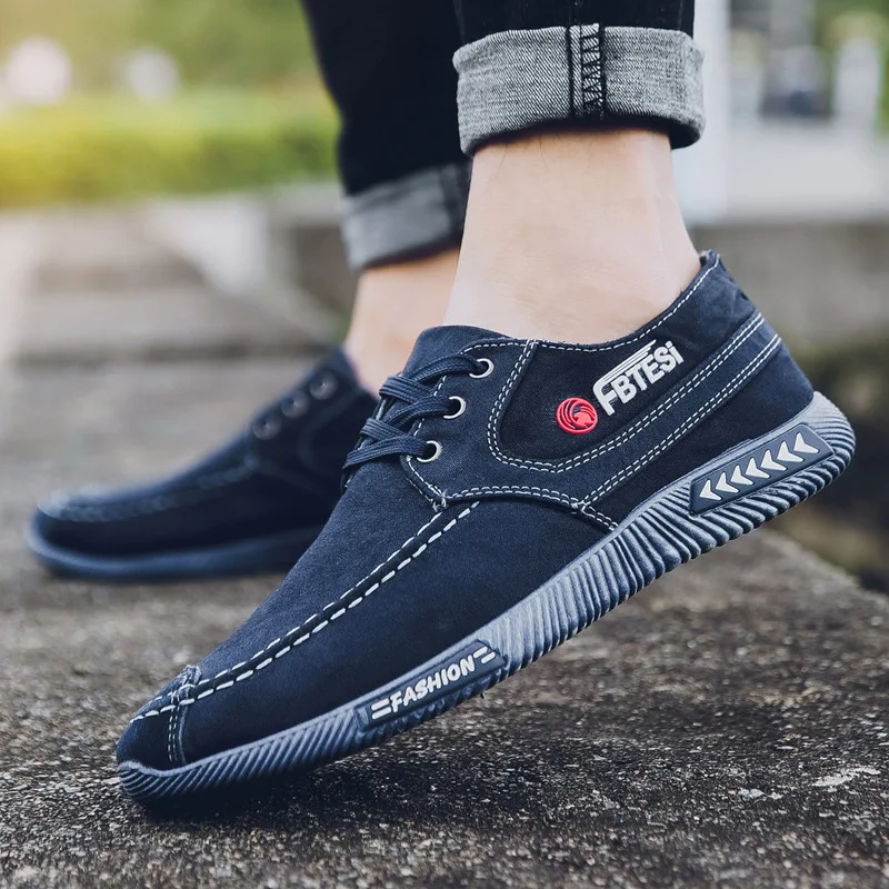 Туфли мужские Fash Denim холщовые кроссовки без шнуровки Повседневная дышащая обувь