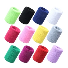 12 шт напульсники из махровой ткани спортивные хлопковые эластичные напульсники для футбола