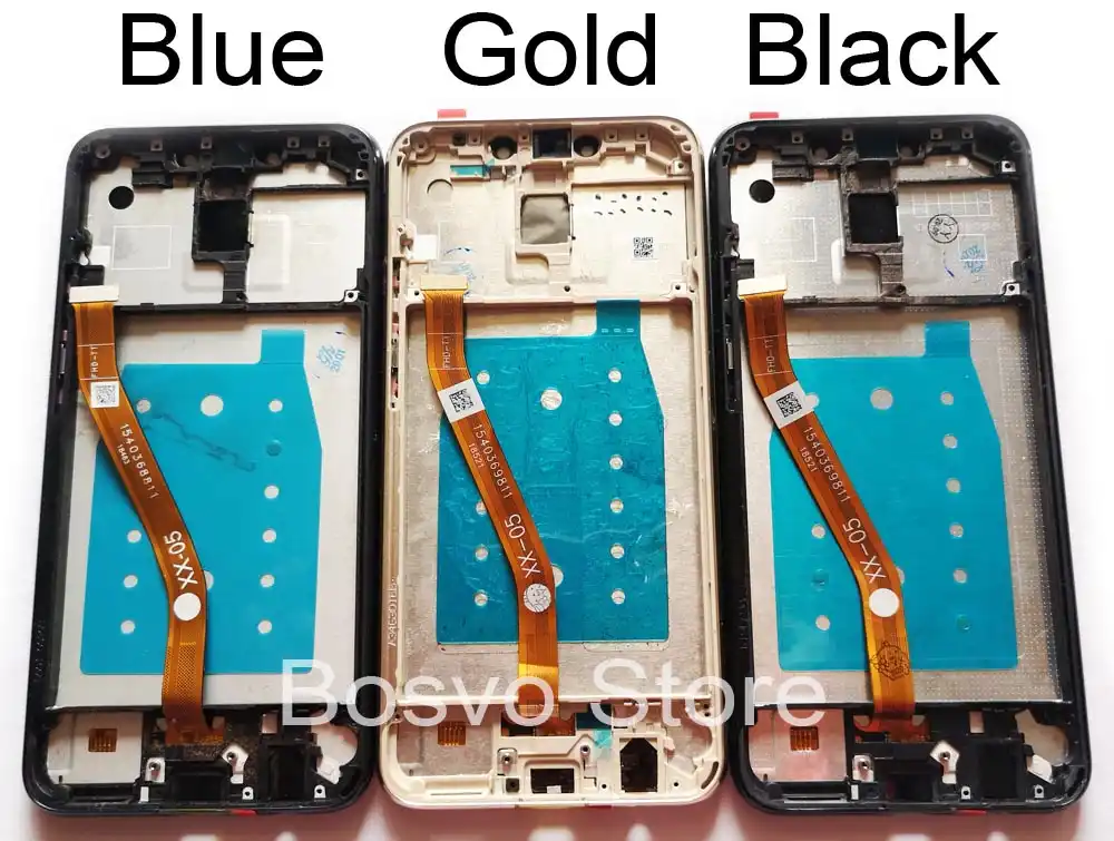 Color : Blue Black YANGJ LCD Screen and Digitizer Full Assembly with Frame for Huawei Mate 20 Lite//Maimang 7