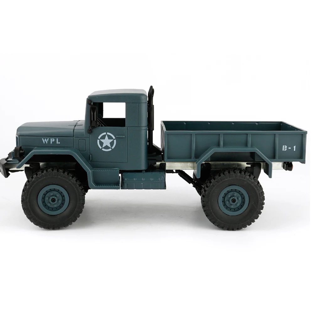 

Remote Control Car Toy 1:16 DIY Military Four-wheel Drive Off-road Remote Control Climbing Car Model for WPL B-1