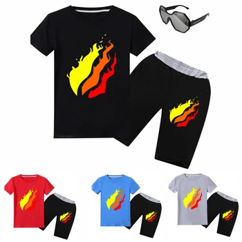 

Summer Children Boys Girls PRESTONPLAYZ Clothes Kids Shorts Short T-shirt Spring Child Short Sleeve Tracksuit Boy Clothing Sets