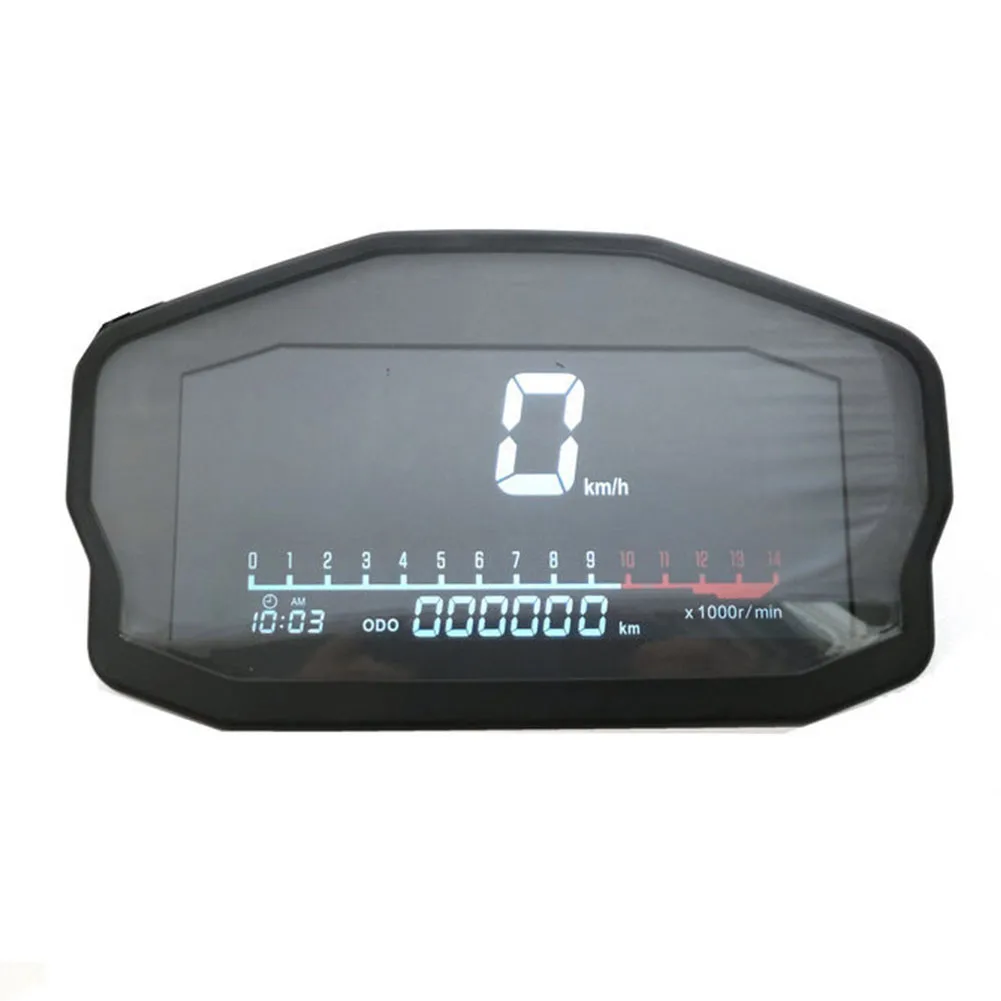 

LED Backlight Auto Easy Install LCD Screen Speedometer Accessories Motorcycle Digital Odometer Multifunction For 2 4 Cylinders