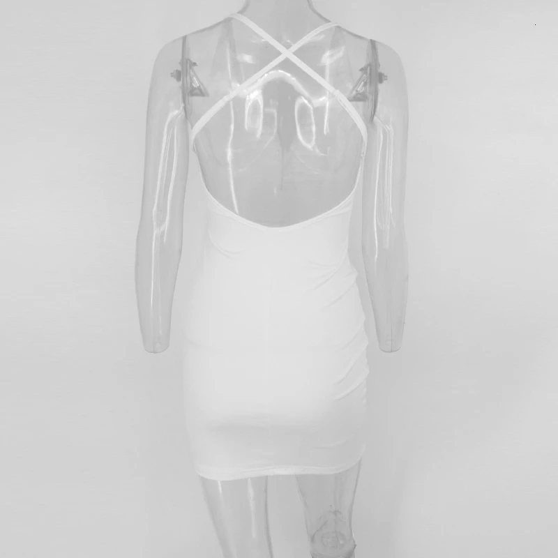 Ceremokiss женские платья с глубоким v-образным вырезом и кисточками для ночного клуба, облегающее сексуальное платье белого цвета с открытой спиной, модные вечерние женские платья