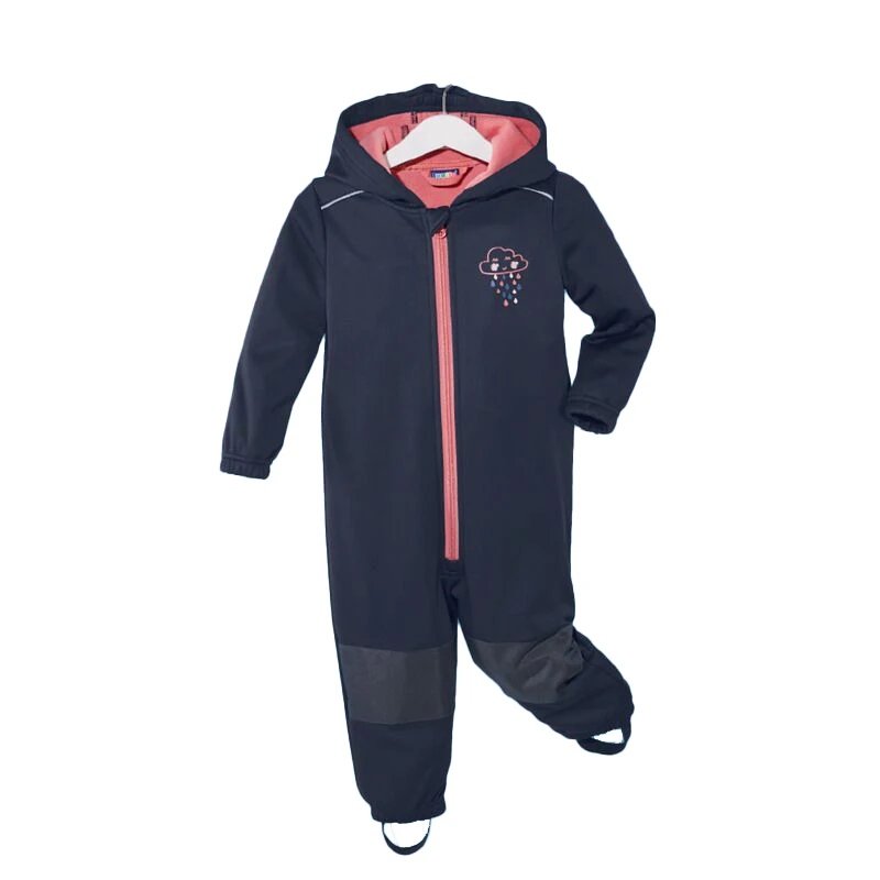 Children's ski suit soft shell waterproof jumpsuit for boys and girls one-piece romper to keep warm, waterproof, windproof, thin