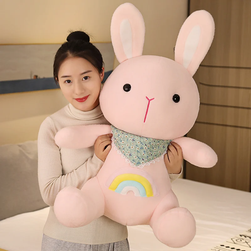

New arrival plushy soft toy cute bunny stuffed animal rabbit plush mascot for baby kids
