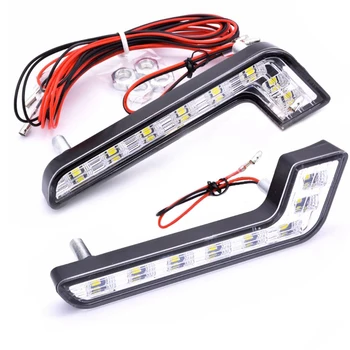 

Car L-Shaped 8LED General Daytime Running Light 7-Shaped Running Light DRL Light for Mercedes-Benz
