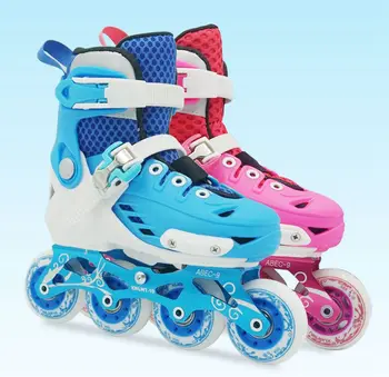 

High Quality Professional Roller Skates Women's Roller Skates Children Men Single Row Flat Shoes Flash Skates Inline