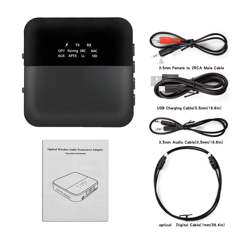 

Receiver Transmitter 2 In 1 Wireless 5.0 Audio Adapter B20 Suitable For TV Notebook Computer Stereo System Headset