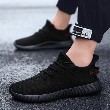 

2020 Running Shoes for Men Air Breathable Sneakers 350 Men Sport Shoes Lace Up Non-Slip Athletic Shoes Outdoor Jogging Shoes
