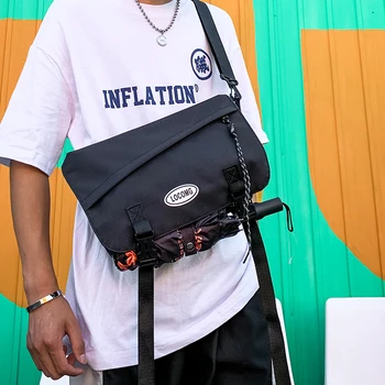 

2020 NEW Fashion Street Messenger Bag Shoulder Bag Chest Bag & Oxford Fabric Material Width 35cm Height 26cm Thickness 14cm