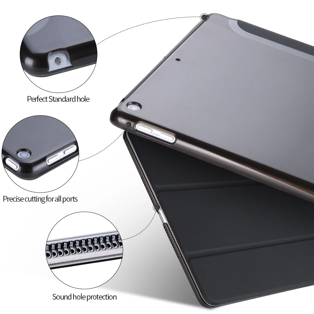 Чехол для iPad Pro 10 5 9 7 2017 2018 6 го поколения умный чехол из искусственной кожи Air 2 3 2019