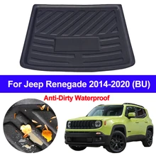 Car Auto Rear Trunk Mat Cargo Luggage Tray Boot Liner Carpet Floor Cape For Jeep Renegade 2014 2015 2016 2017 2018 2019 2020 BU