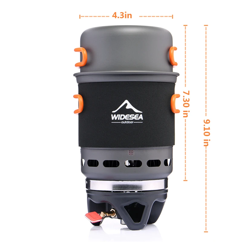 Online Estufa de Camping Widesea utensilios de cocina para cocina al aire libre olla sartén quemador de Gas propano