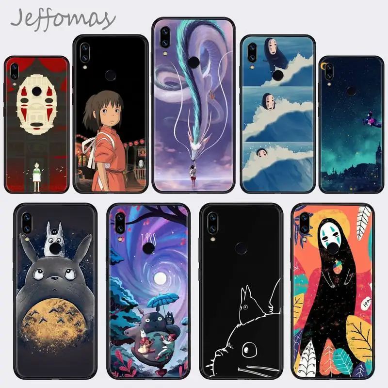 

Cartoon Studio Ghibli Spirited Away Totoro Phone Case For Xiaomi Redmi note 4 4X 8T 9 9s 10 K20 K30 cc9 9t pro lite max