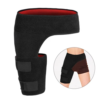 

Groin Wrap Support Adjustable Groin Strain Pain Wrap Hamstring Support Brace Neoprene Brace with Stick Strap Fastener