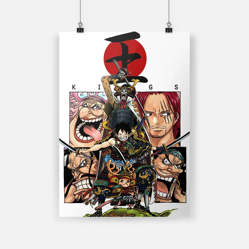 One-piece-Fifth-Emperor-of-the-Sea-anime-Canvas-poster-Painting-wall-Art-decor-Living-room