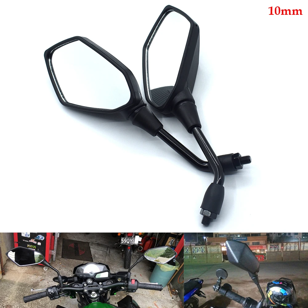 Мотоцикл батарея автомобиля 10 мм зеркало заднего вида для YAMAHA MT 07/FZ 07 FJ 09/SR/MT 09/1 FAZER