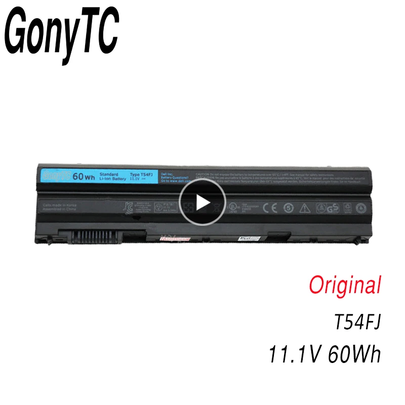 GONYTC оригинальный T54FJ N3X1D P9TJ0 для Dell Latitude E6420 E6520 E5520 E5420 E6430 E6530 NHXVW P8TC7|Аккумуляторы