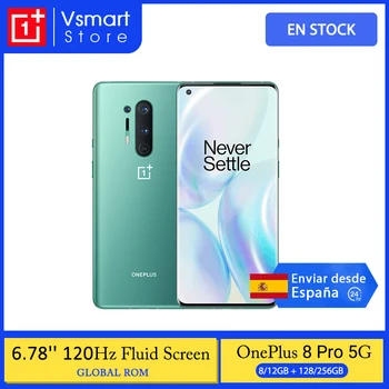 Günstige Globale Rom Oneplus 8 Pro 5G Smartphone Snapdragon 865 6.78 ''120Hz AMOLED Bildschirm 48MP Quad Kameras IP68 30W Drahtlose Lade