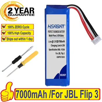 

100% Original HSABAT 7000mAh Battery For JBL Flip 3 Flip 3 GRAY GSP872693
