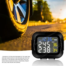 Tyre-Alarm-System Tire-Pressure-Monitor Moto Magnetic 2-Sensor BAR 116-Psi Lcd-Display