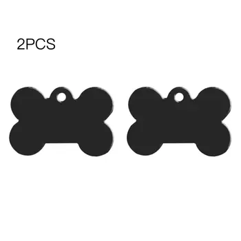 

2pcs 38mm Aluminum Alloy Bone Shape Pet ID Tag Identification Personalized Pet Accessories Dog Cat ID Tag Pendant