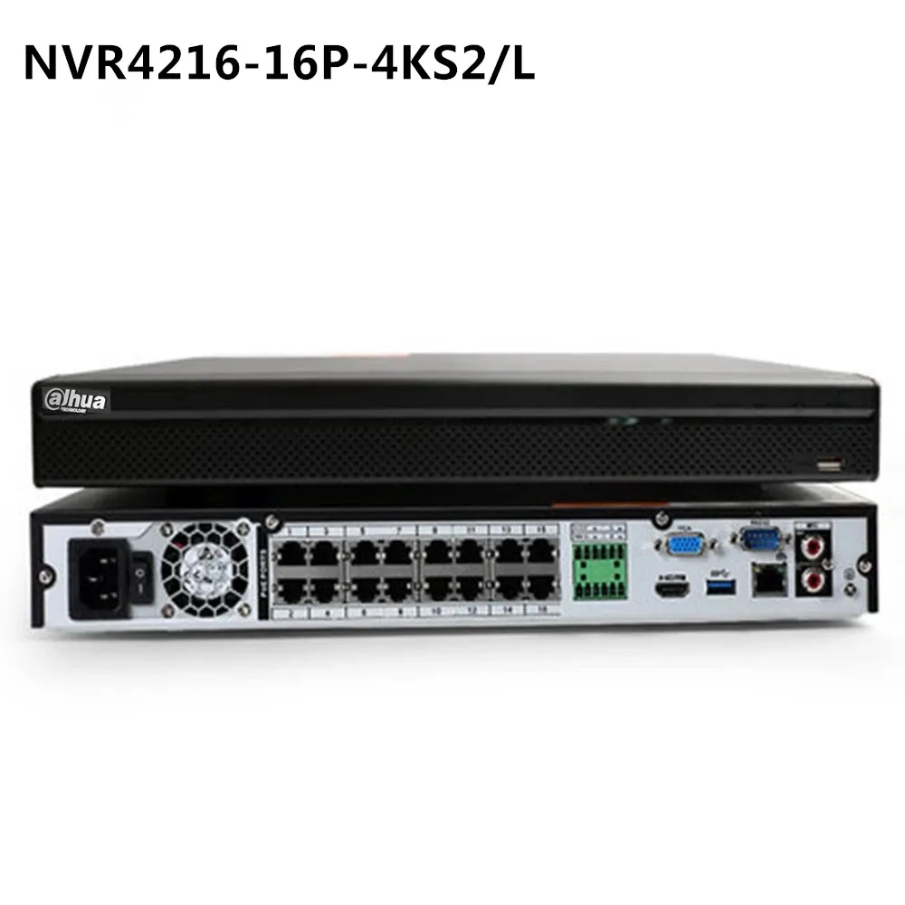 Dahua NVR4208-8P-4KS2/L 8 Channel 1U 2HDDs 8PoE Network Video Recorder Replace NVR4208-8P-4KS2 
