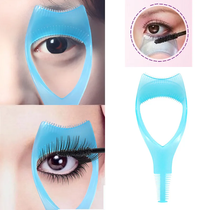 Eyelash Tools 3 In 1 Makeup Mascara Shield Guard Eyelash Curling Comb Lashes Curlers Applicators Comb Beauty Cosmetic Tools