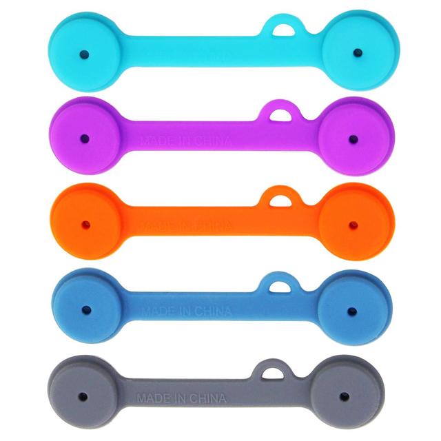 pcs Magnetic Cable Clips Magnetic Cable Organizers Twist Ties Earbuds Cords Winder USB Cable Manager Bookmark Clips 6 Colors