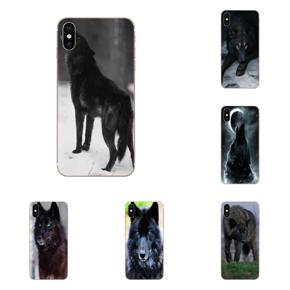 Cool Animal Black Wolf для Samsung Galaxy Note 5 8 9 S3 S4 S5 S6 S7 S8 S9 S10 5G mini Edge Plus Lite мягкая защитная пленка